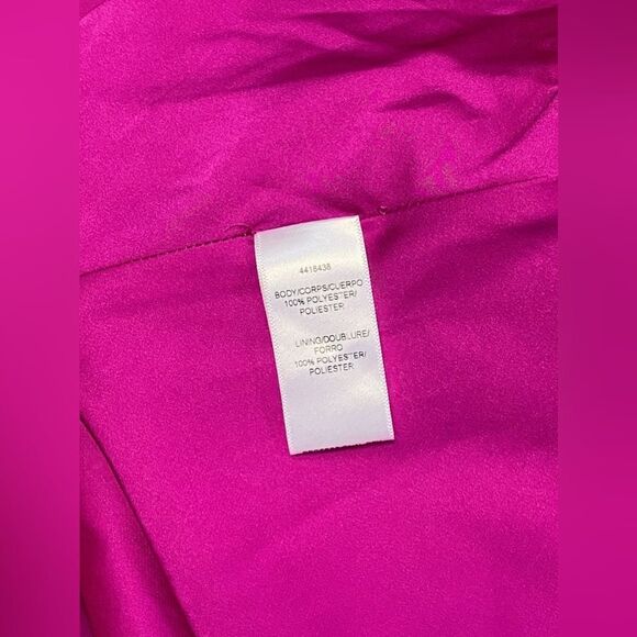 ML Monique Lhuillier One-Shoulder Tulle Pink Cocktail Dress size 10 - Picture 11 of 11